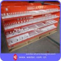 Retail cosmetic display counter with pusher system
